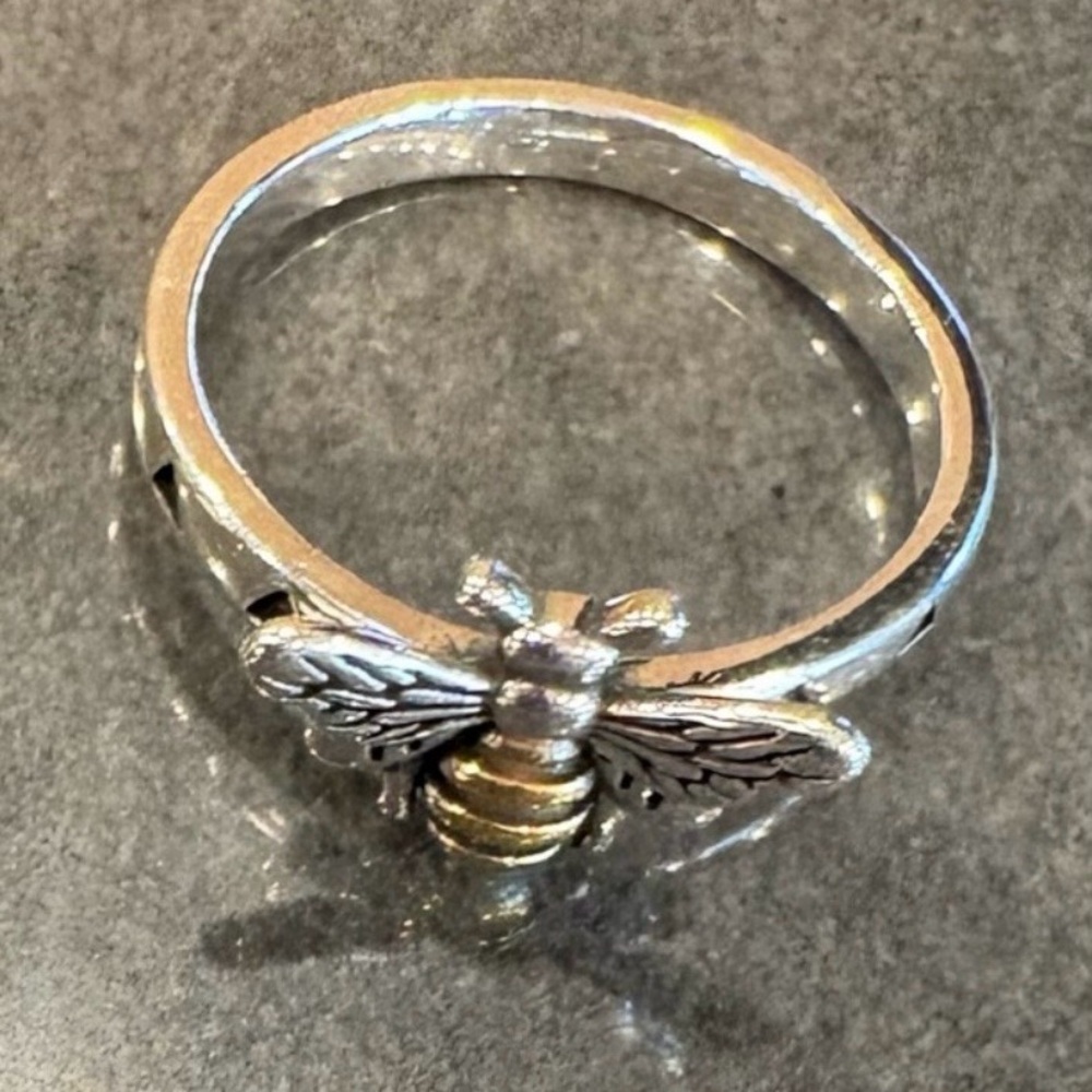 Stamped 925 Sterling Silver Bee Ring~ Size 6 & 7 Available - Picture 6 of 6